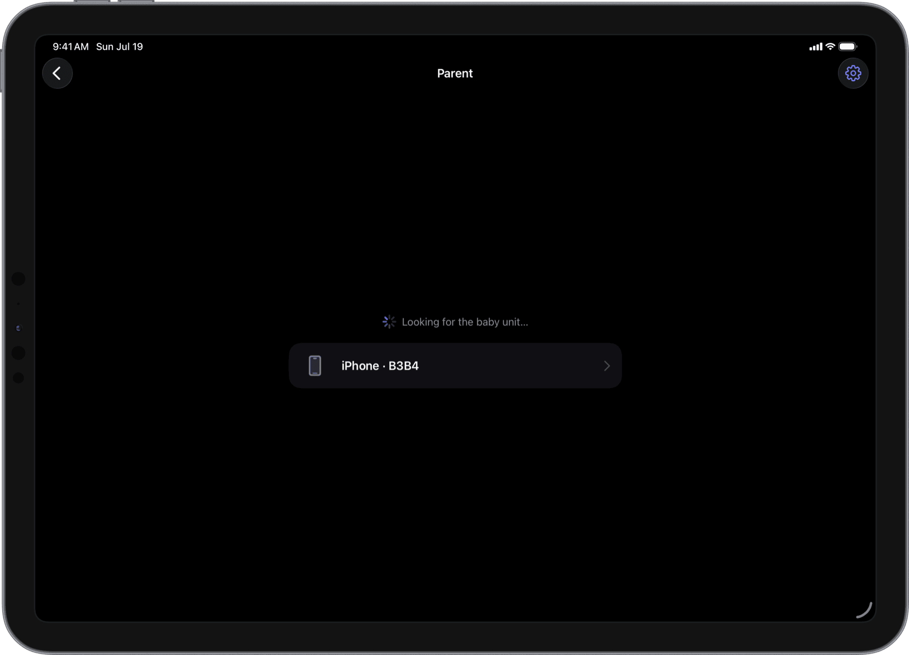Devices finding each other before pairing (iPad)