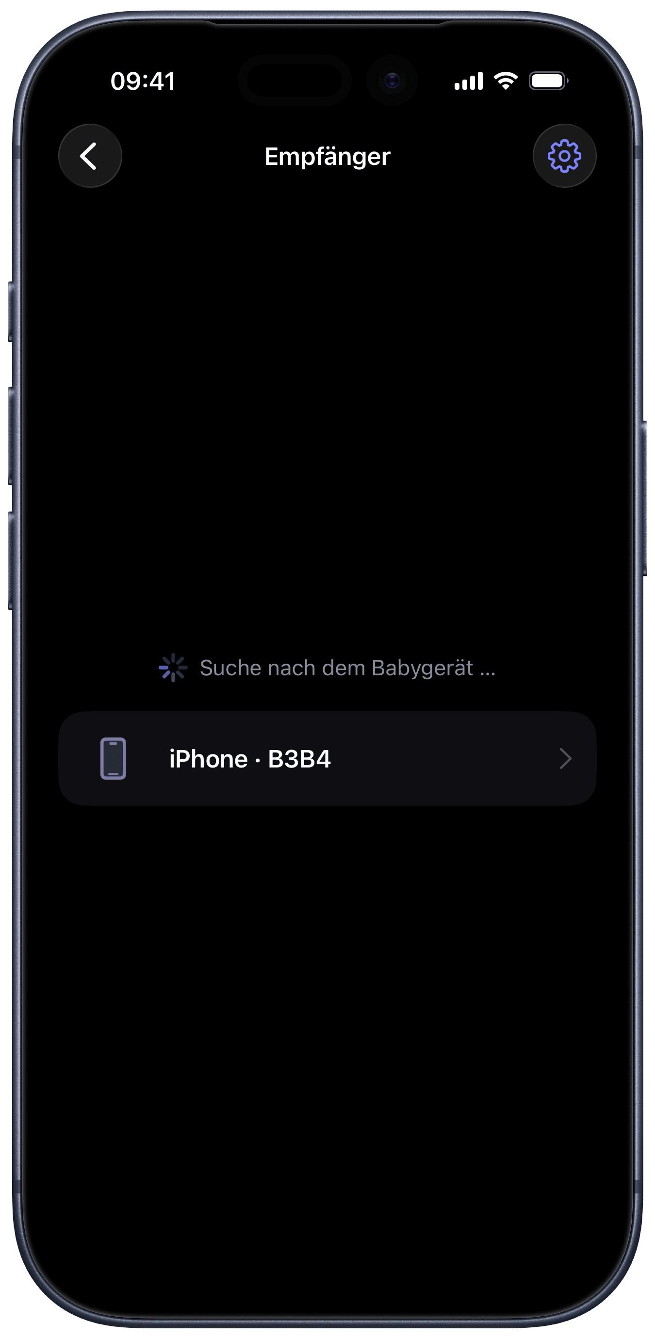 Geräte finden einander vor der Kopplung (iPhone)